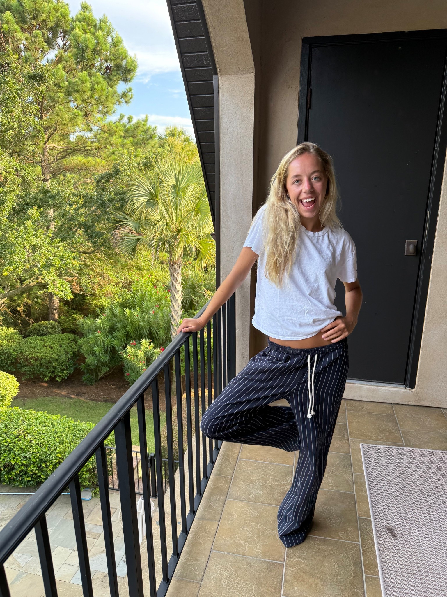 Pants: XS
Tee: Small 

#LTKSummerEdit #LTKStyleTip