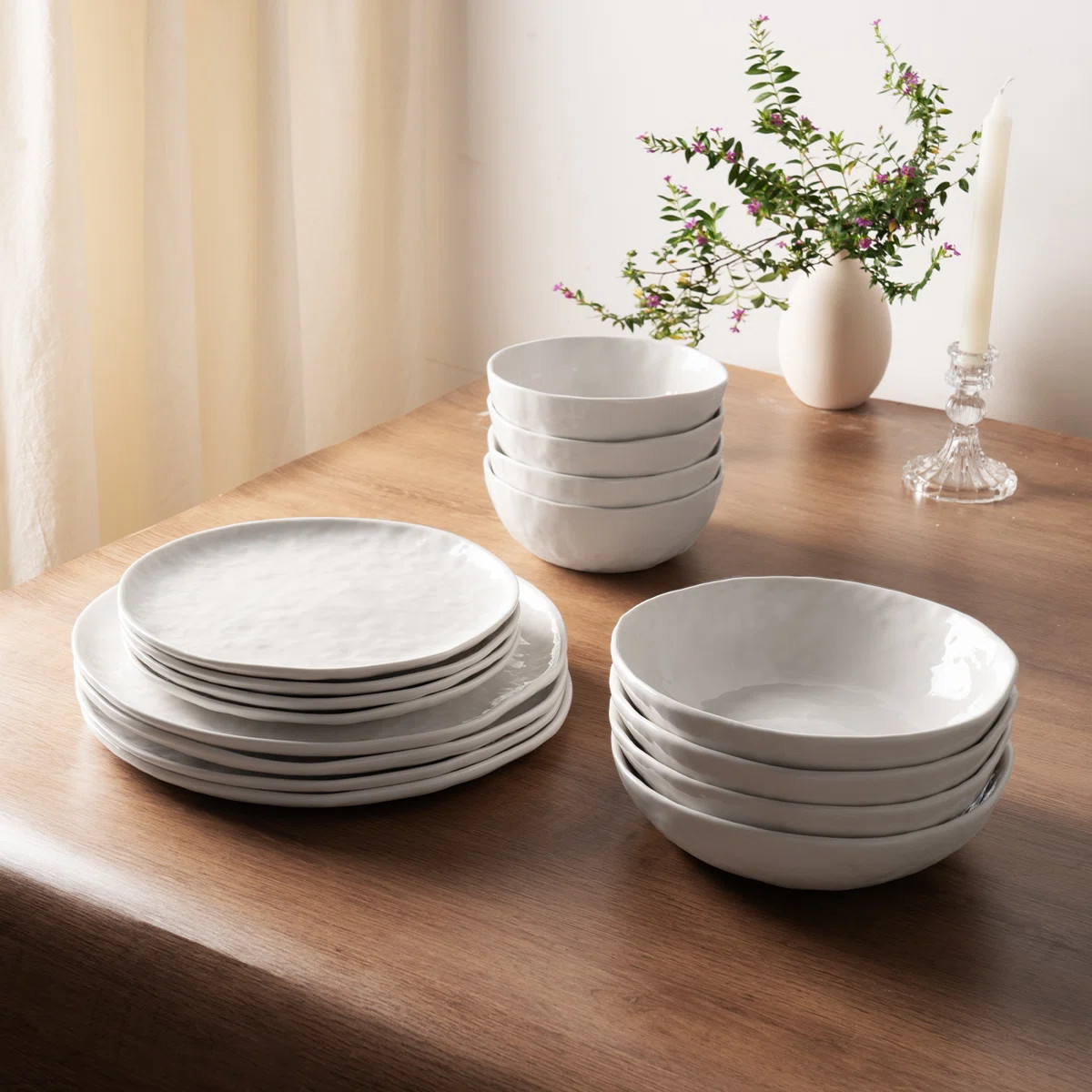 Sanjay Plates And Bowls Sets, 16 Piece Dinnerware Sets | Wayfair North America