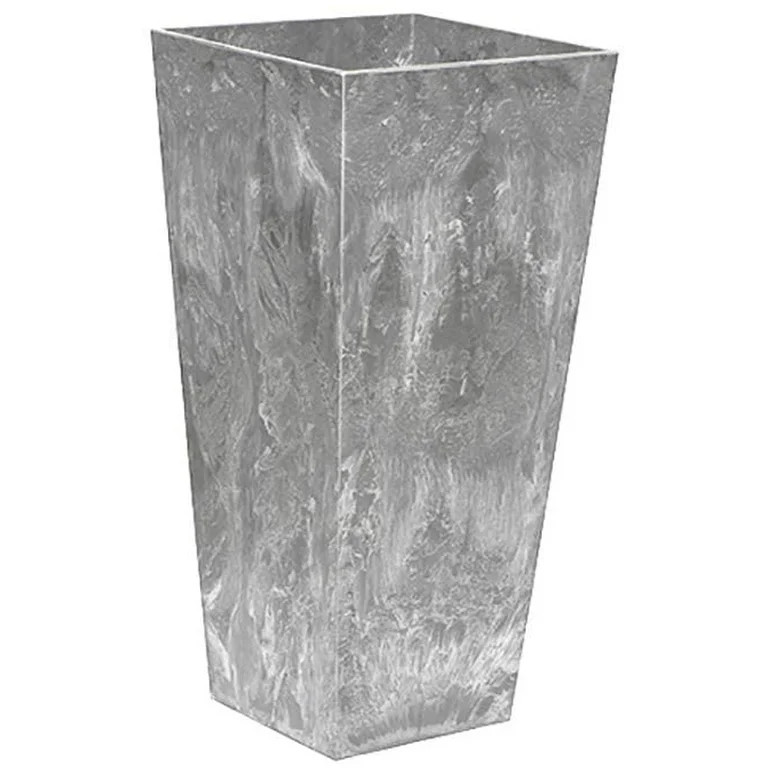 Novelty (#35190) Artstone Ella Tall Square Planter, Grey -19.5-inch | Walmart (US)