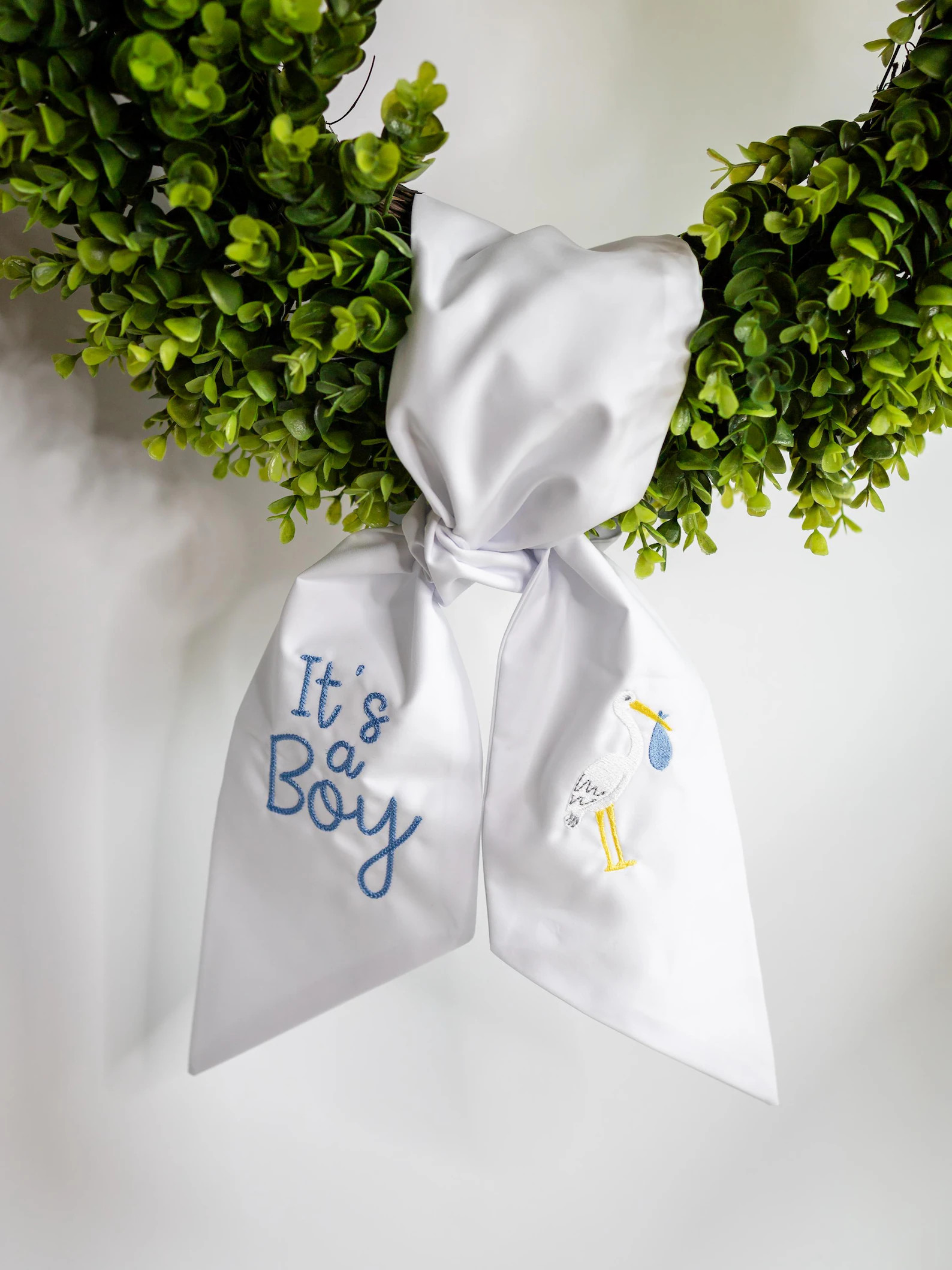 Embroidered "it's a Boy" Wreath Sash - Etsy | Etsy (US)