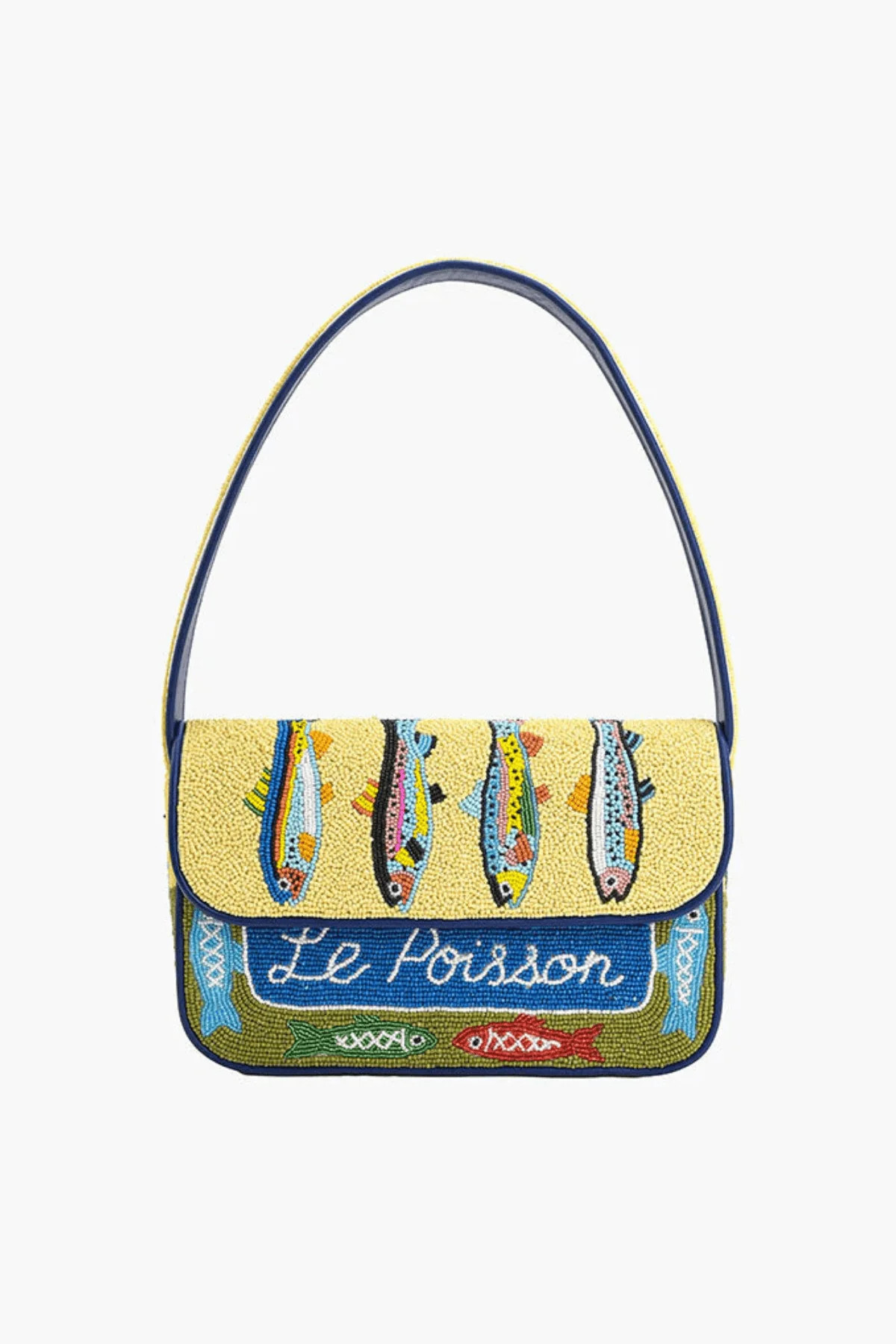 America & Beyond Fish Tales Beaded Shoulder Bag | Social Threads