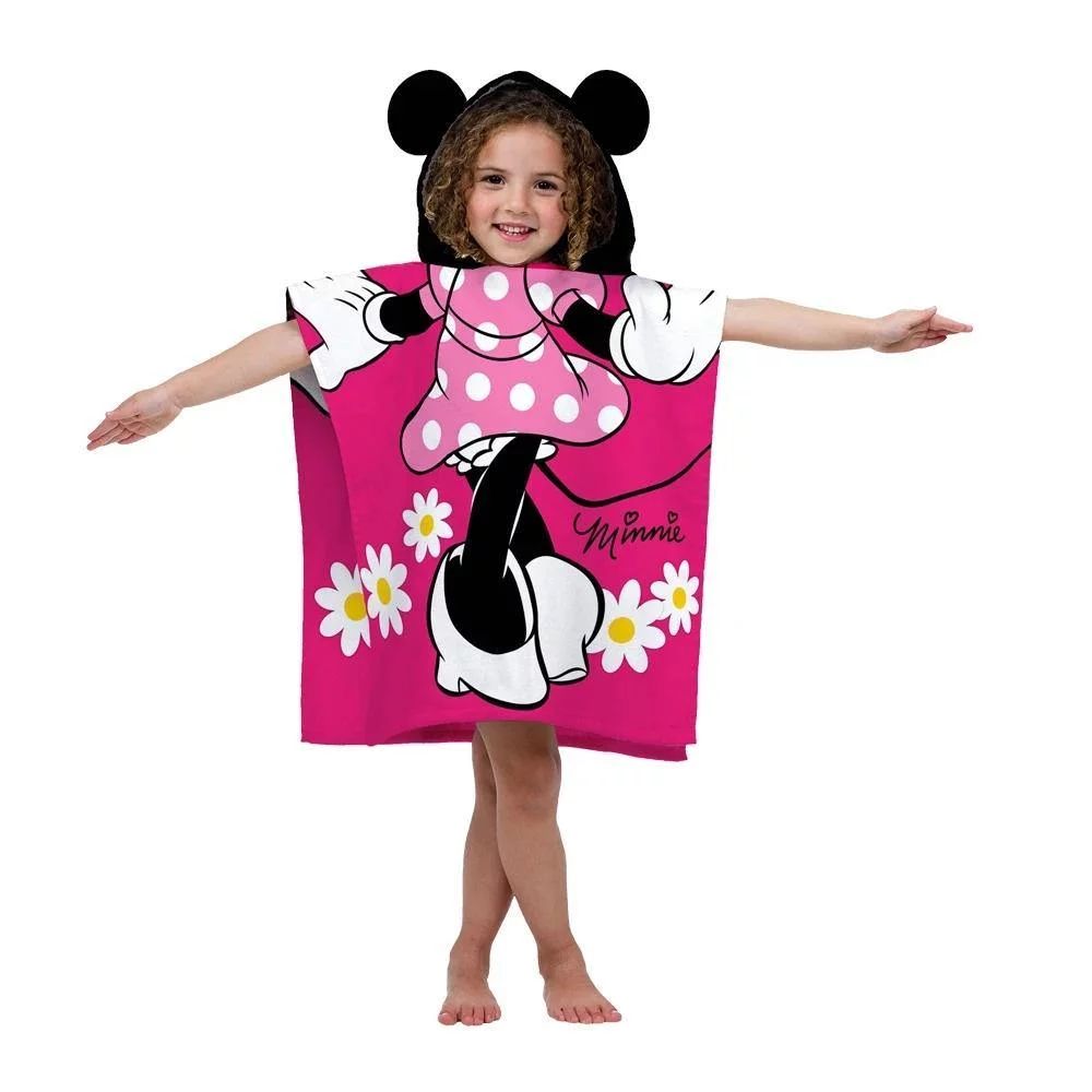 Disney Minnie Mouse Hooded Towel for Kids - Perfect for Bath, Beach & Pool | Walmart (US)