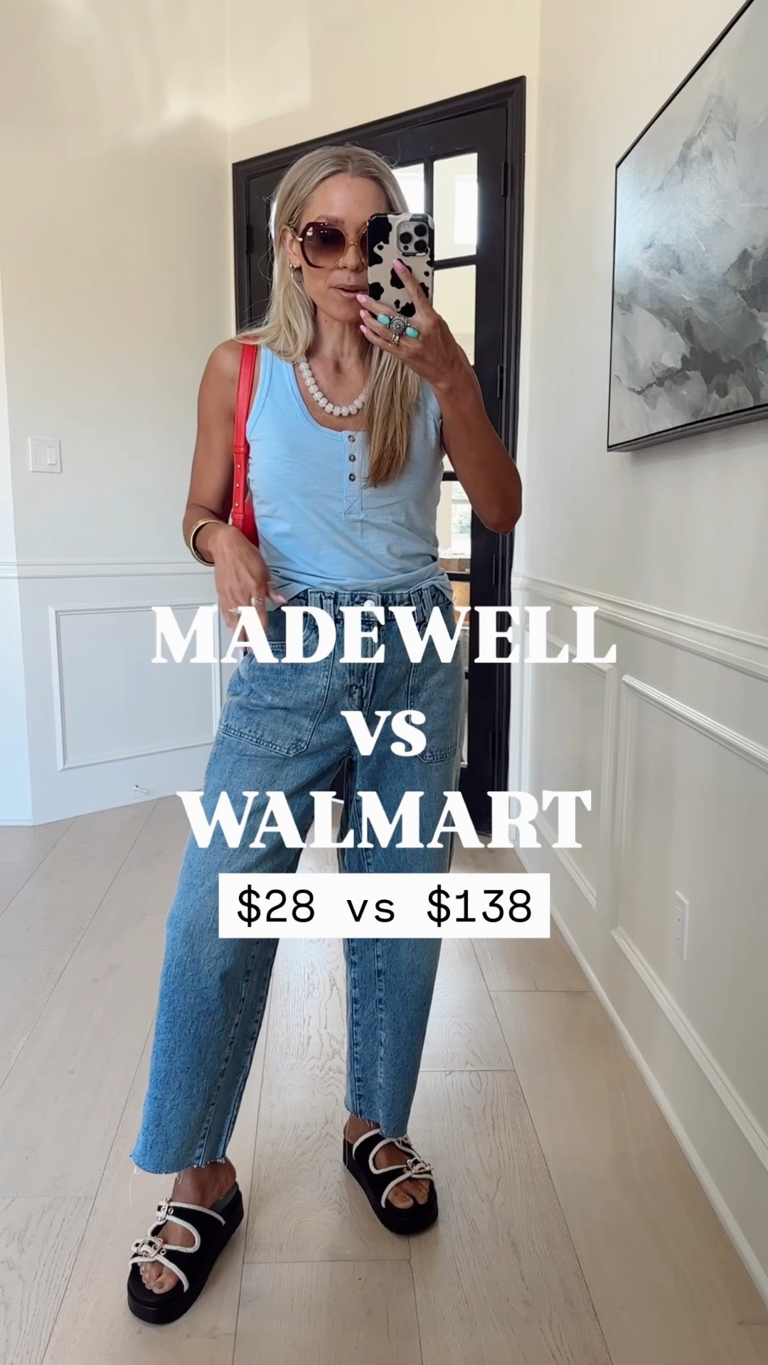 ✨SCROLL TO SHOP✨

Walmart looking 👀 identical to Madewell for $28 vs $138 🙌🏼 These will sell out! 