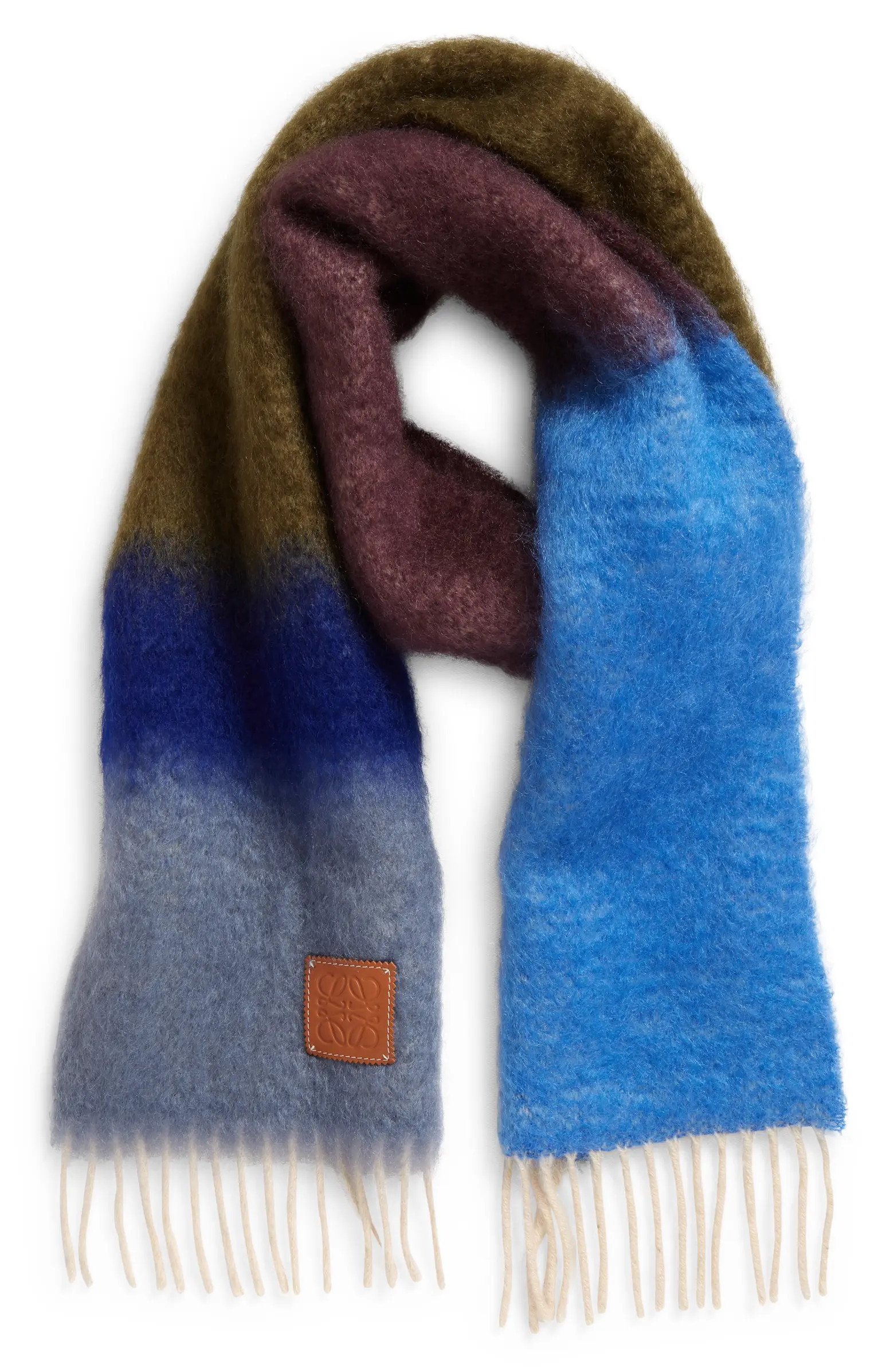 Stripe Mohair & Wool Blend Scarf | Nordstrom