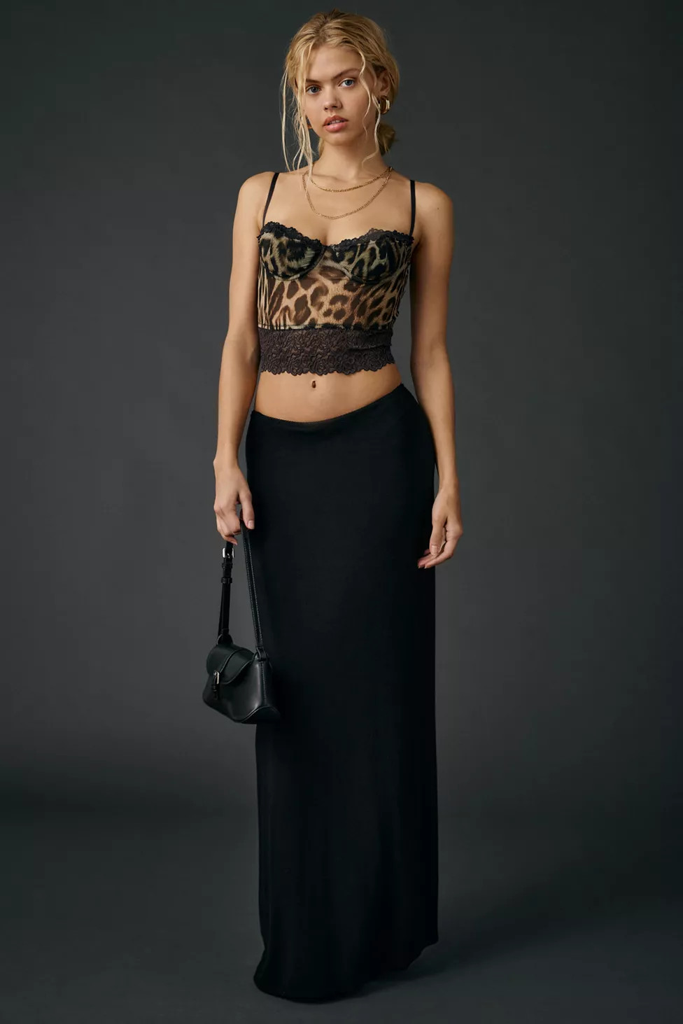 Out From Under Adrena Sheer Mesh + Lace Underwire Corset Cami | Urban Outfitters (US and RoW)