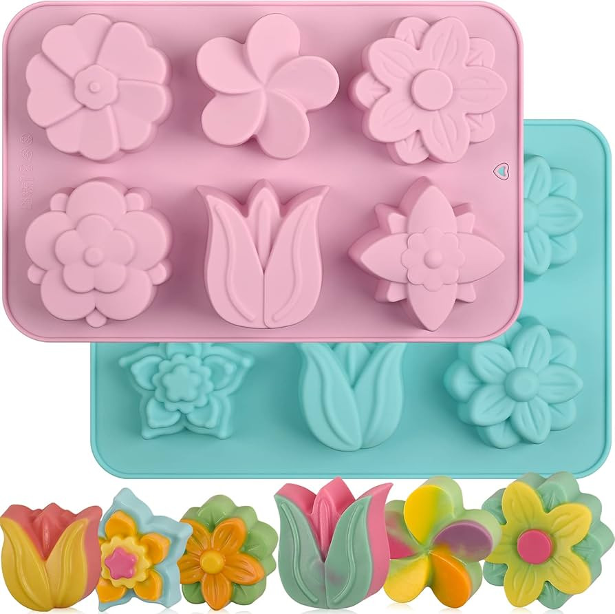 6 Cavity Tulip Flower Molds | Amazon (US)
