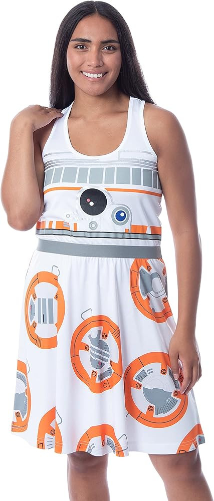 INTIMO Star Wars Womens' BB-8 The Force Awakens Costume Nightgown Pajama Dress | Amazon (US)