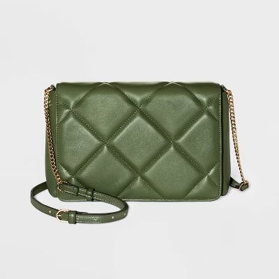 Square Woven Crossbody Bag - A New Day™ Green | Target