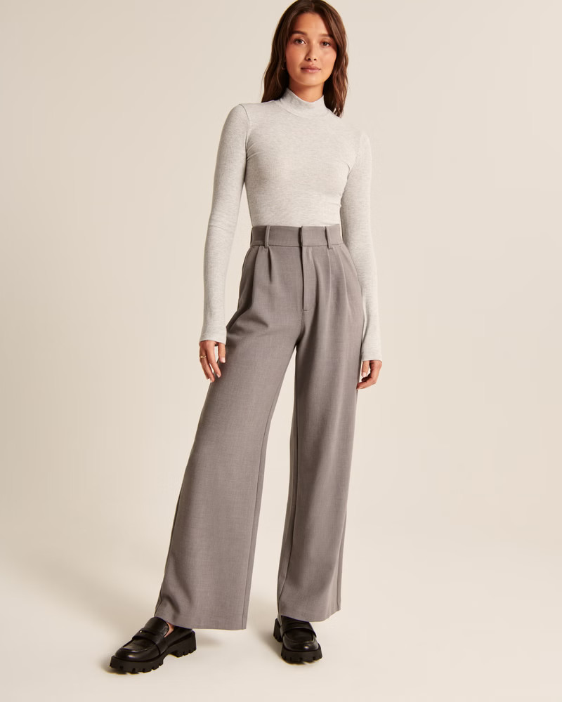 Long-Sleeve Mockneck Top | Abercrombie & Fitch (US)