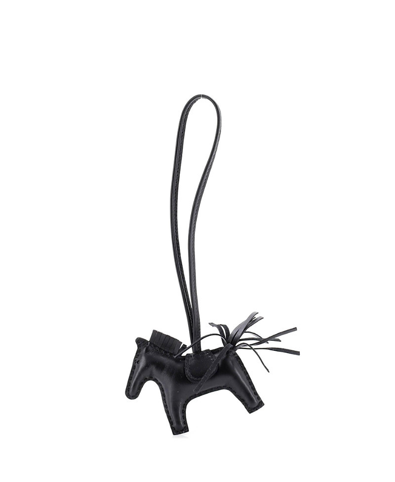 Pre-Owned HERMES Pm So Black GriGri Rodeo Bag Charm Leather | Bloomingdale's (US)