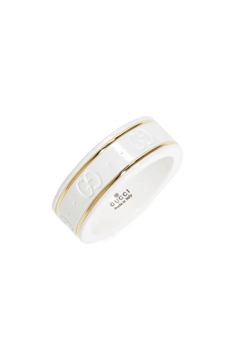 Icon White Zirconia & 18K Gold Ring | Nordstrom