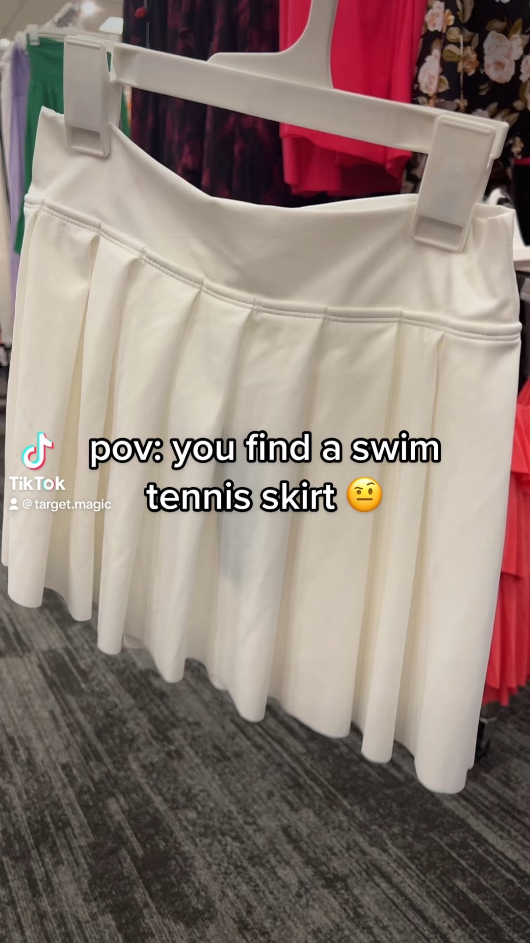 This swim tennis skirt is by wild fable! I would consider it more of a cover-up but what’s interesting is that it’s made up of like a bathing suit material. Pleated and flowy 🤍

#LTKFind #LTKswim #LTKstyletip
