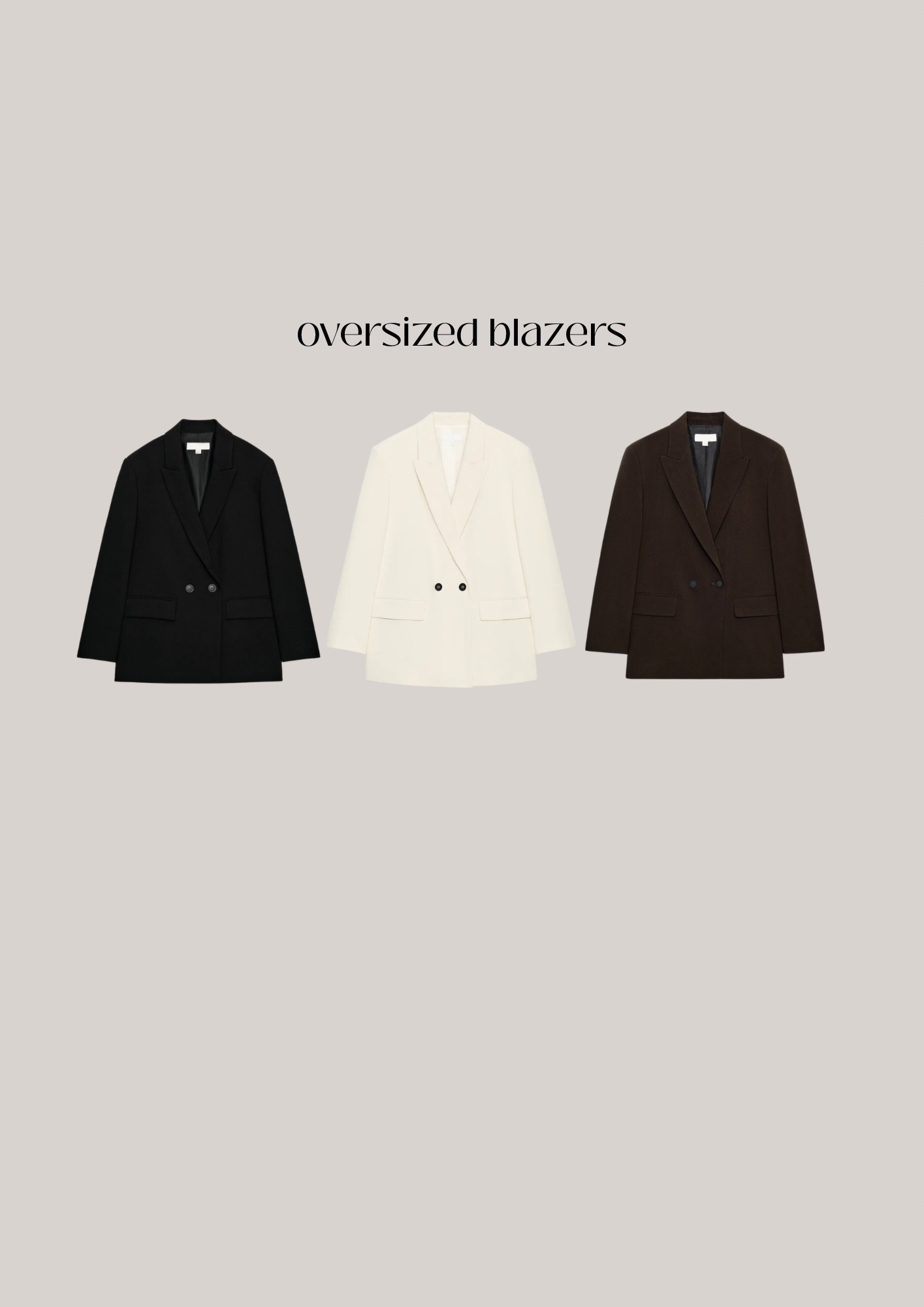 Zara oversized blazers for autumn 🤌🏼

#LTKFashionMonth #LTKuk #LTKautumn
