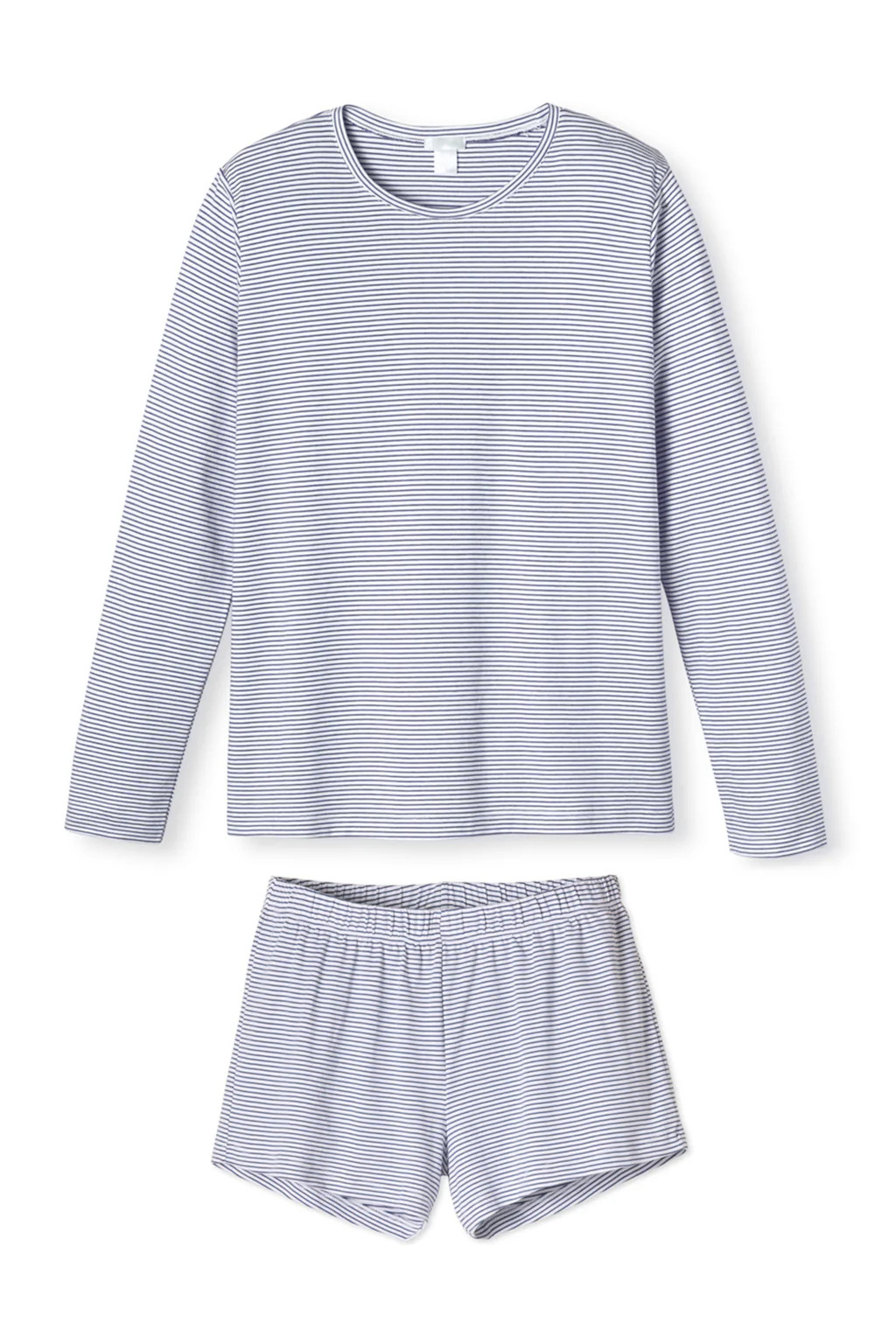 Pima Long-Short Weekend Set in Classic Navy | Lake Pajamas