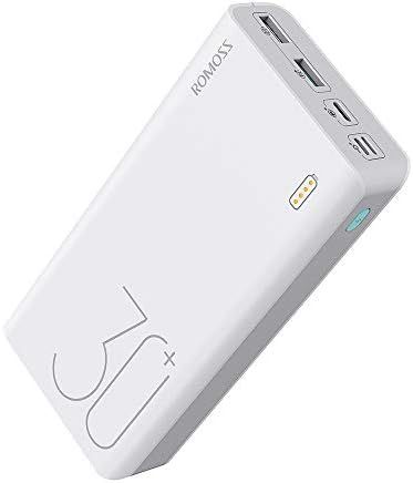 ROMOSS 30000mAh Power Bank Sense 8+, 18W PD USB C Portable Charger with 3 Outputs & 3 Inputs Exte... | Amazon (US)