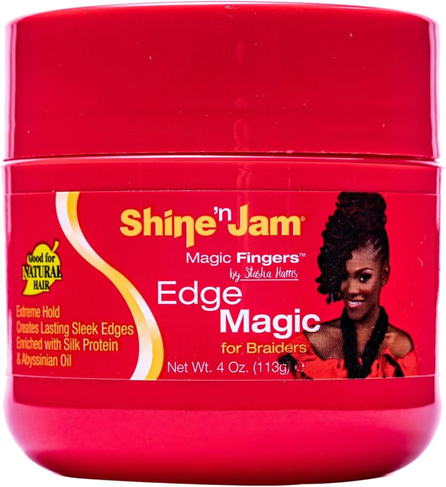 AmPro Shine-n-Jam Magic Fingers Edge Control - Provides Firm Hold with Non-Greasy Shine - Strengt... | Amazon (US)