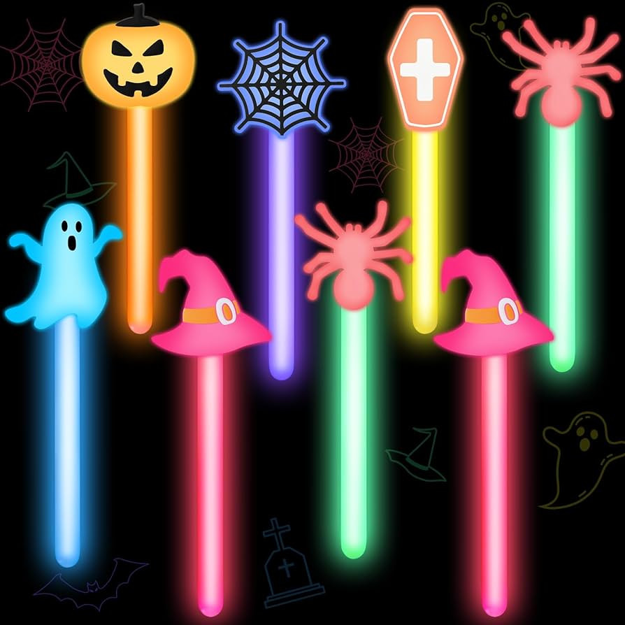 24 Halloween Party Favors Glow Sticks for Kids, 4 Inch Glow Sticks Halloween Glow in the Dark Par... | Amazon (US)