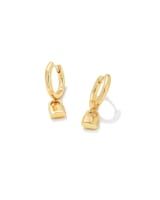 Jess Lock Huggie Earrings in Gold | Kendra Scott | Kendra Scott