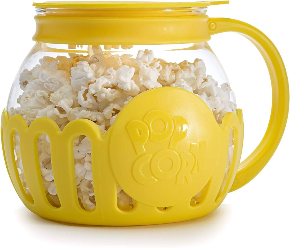 Ecolution Patented Micro-Pop Microwave Popcorn Popper with Temperature Safe Glass, 3-in-1 Lid Mea... | Amazon (US)
