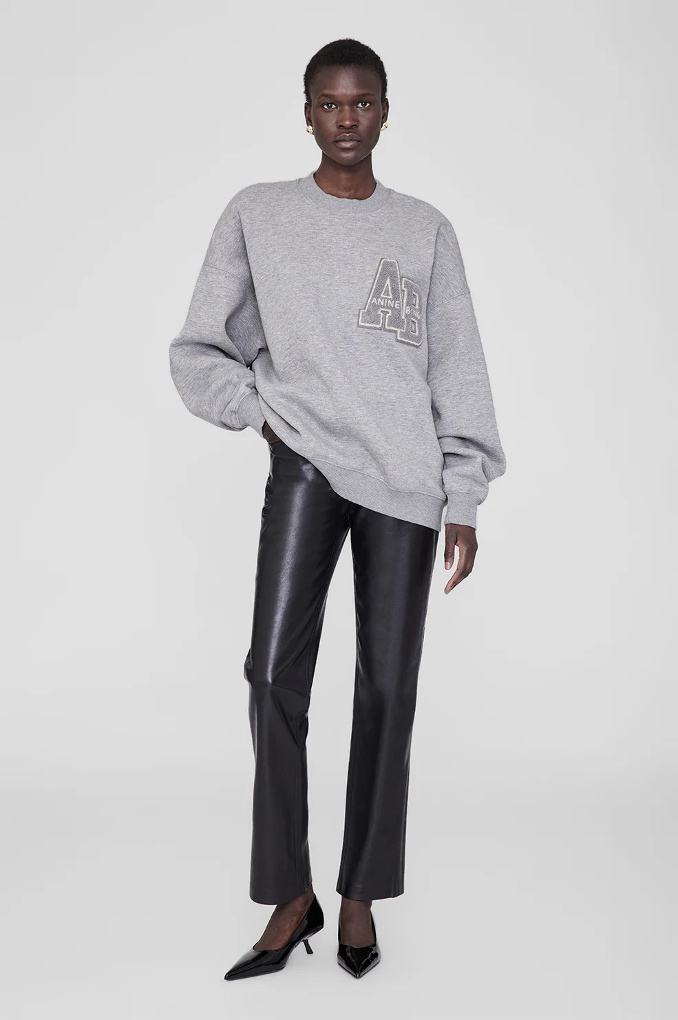 Miles Oversized Sweatshirt Letterman | Anine Bing