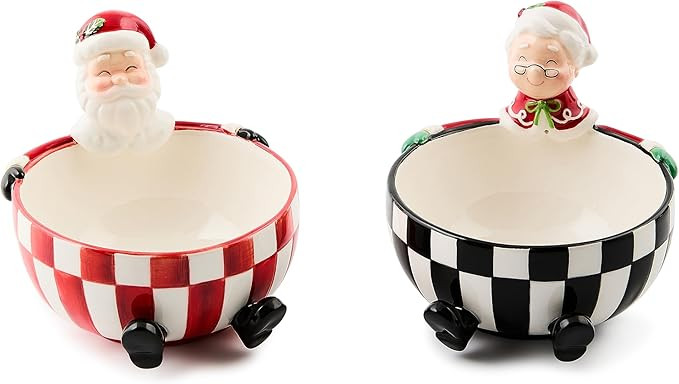 MACKENZIE-CHILDS Set of 2 Ceramic Snack Bowls, Small Serving Bowls for Entertaining, Check it Out | Amazon (US)