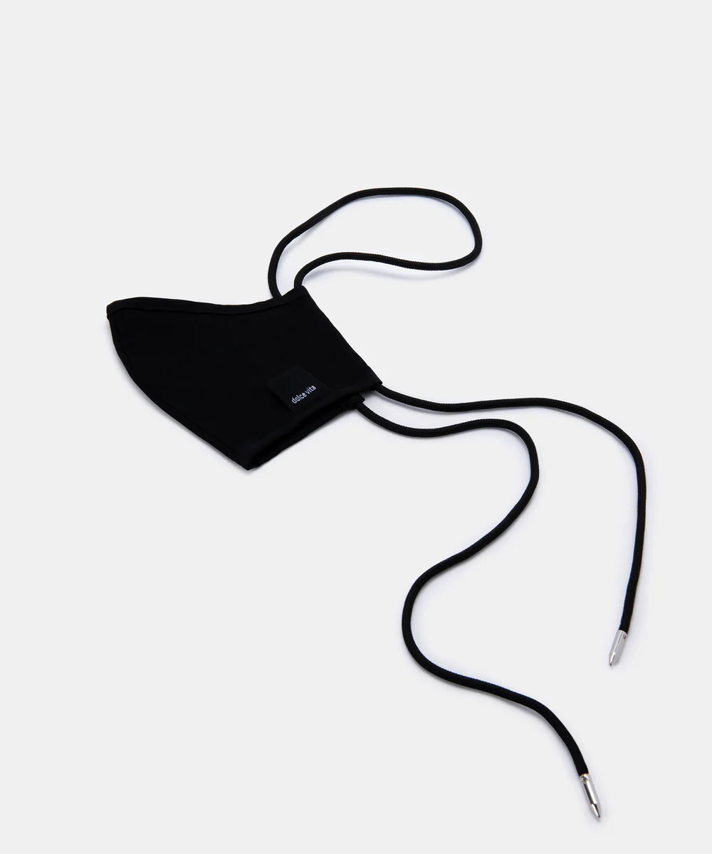 FACE COVERING IN BLACK FABRIC | DolceVita.com