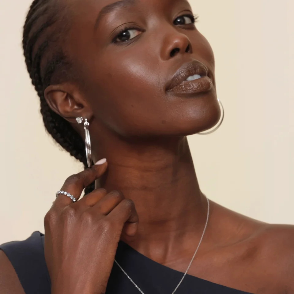 Perfect 4-Prong Certified Lab Diamond Stud Earrings (1 1/2 ct. tw.) in 18K White Gold | Brilliant Earth