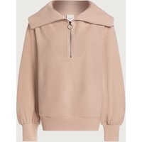 Vine in Black | Ottoman Rib Half-Zip Pullover | VARLEY USA, Mushroom / S | Varley US