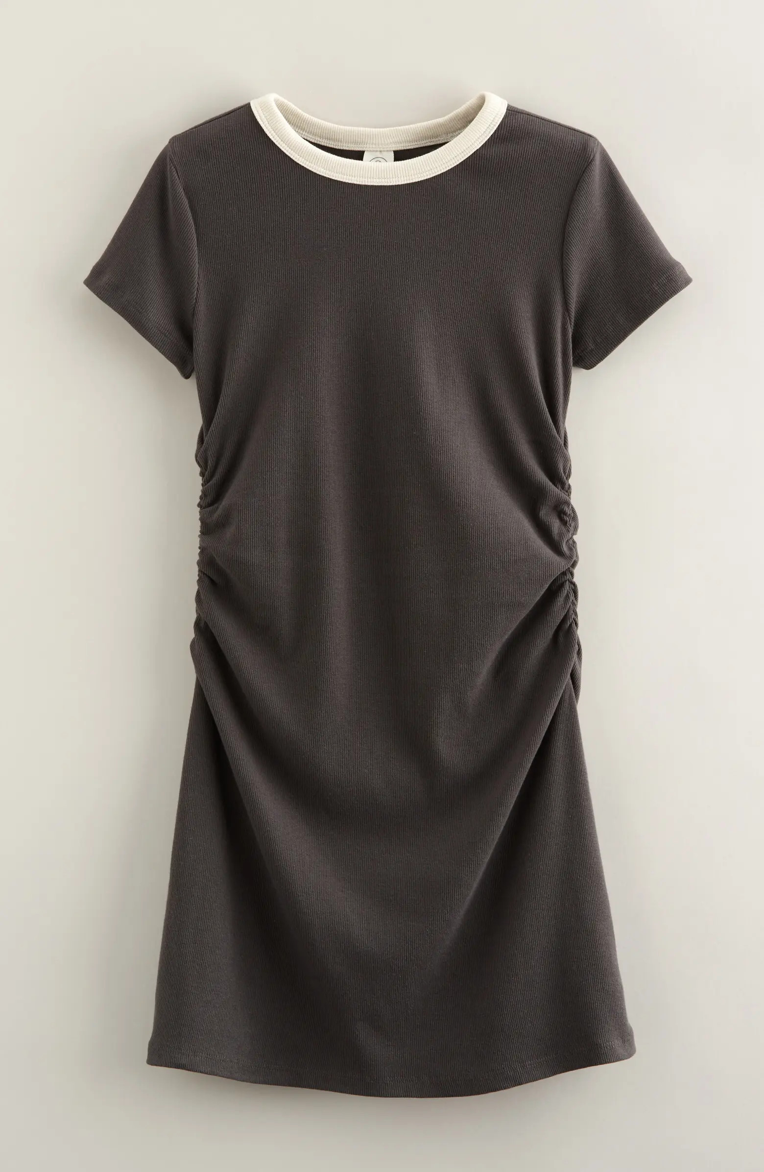 Kids' Ruched Ringer T-Shirt Dress | Nordstrom