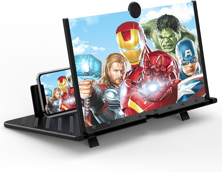 20" Screen Magnifier for Smartphone,3D HD Mobile Phone Magnifying Projector Screen Enlarger Expan... | Amazon (US)