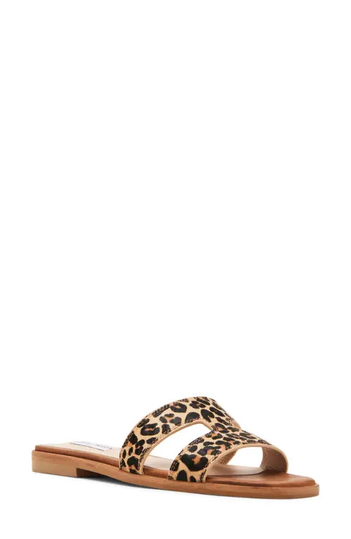 Steve Madden Hazel Genuine Calf Hair Sandal in Leopard at Nordstrom, Size 7.5 | Nordstrom