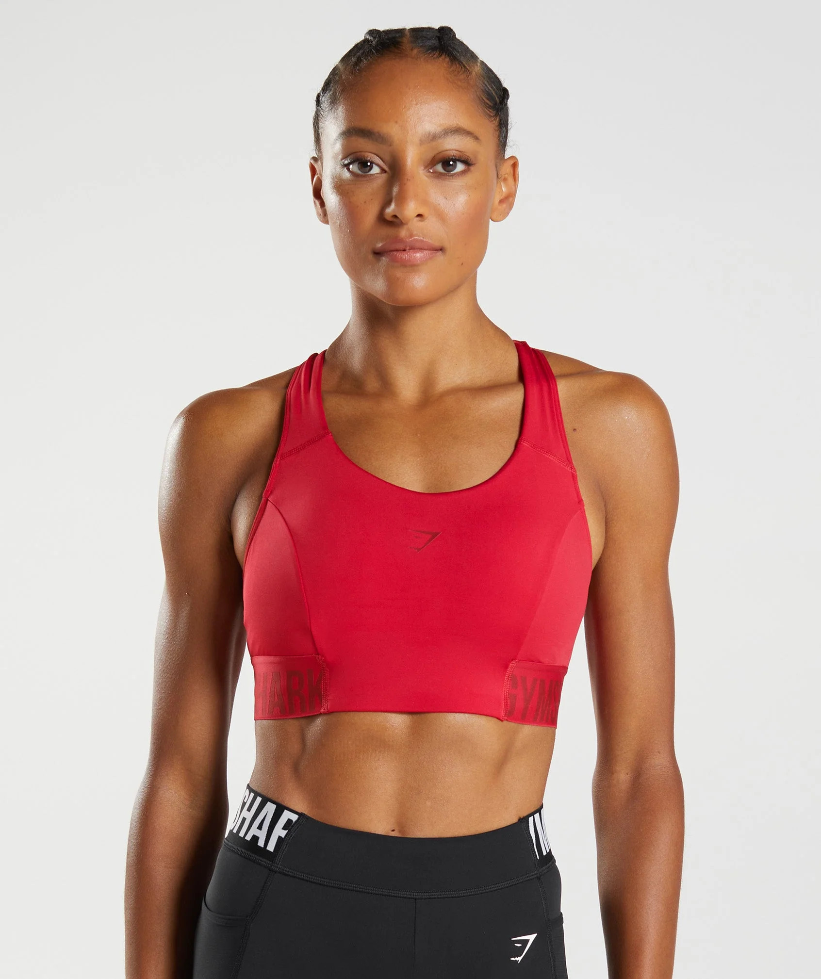 Training Brandmark Sports Bra Salsa Red | Gymshark US
