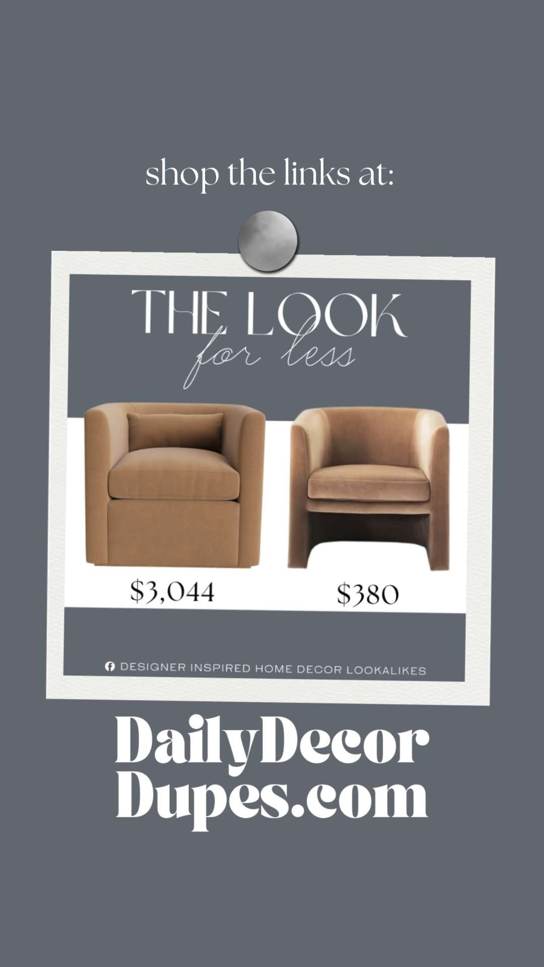 Inspired by McGee & Co Lounge Chair. Modern Barrel Chair. Minimalist Accent Chair. Modern Cozy Chair. Chic Barrel Chair. Living Room Seating. Velvet Barrel Chair. Bouclé Accent Chair. Bouclé Accent Chair.    

Home more affordable option find copy cat similar look for less budget friendly affordable cheap cheaper beautiful pretty. Clearance sale coupon code discount code promo code luxury lookalike look a like Inspo inspiration inspired by idea ideas Love like these? I share multiple every day in my FB group.
#mcgeeandcoinspired #accentchair #loungechair #livingroomchair #barrelchair #armchair #furniturefinds #homeinspo 

 #LTKHome