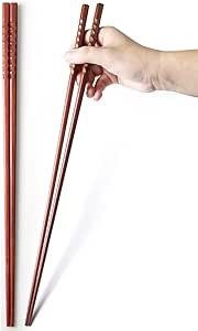 Long Chopsticks, 42 cm Reusable Natural Wooden Extended Chopsticks, Traditional Chinese Wood Long... | Amazon (DE)