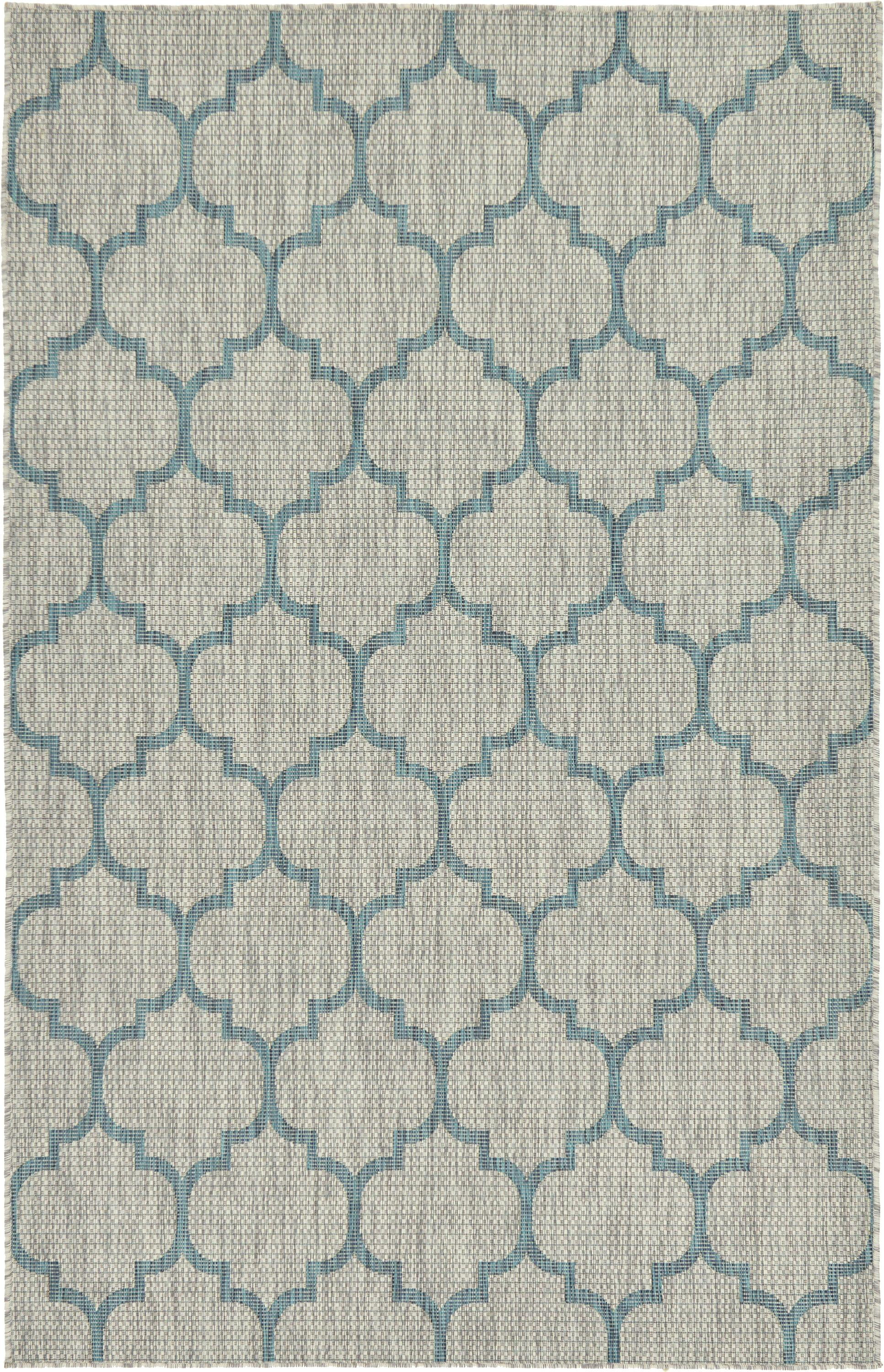 Unique Loom Trellis Outdoor Modern Geometric Area Rug or Runner | Walmart (US)