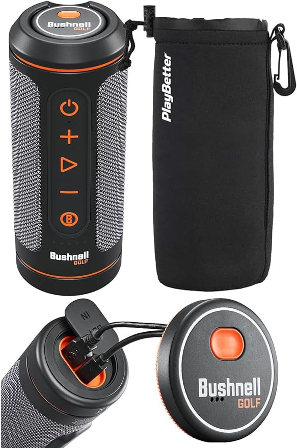 Bushnell Wingman 2 Golf Speaker with GPS (2024) | Remote Controlled Voice GPS Distances, Music, 4... | Amazon (US)