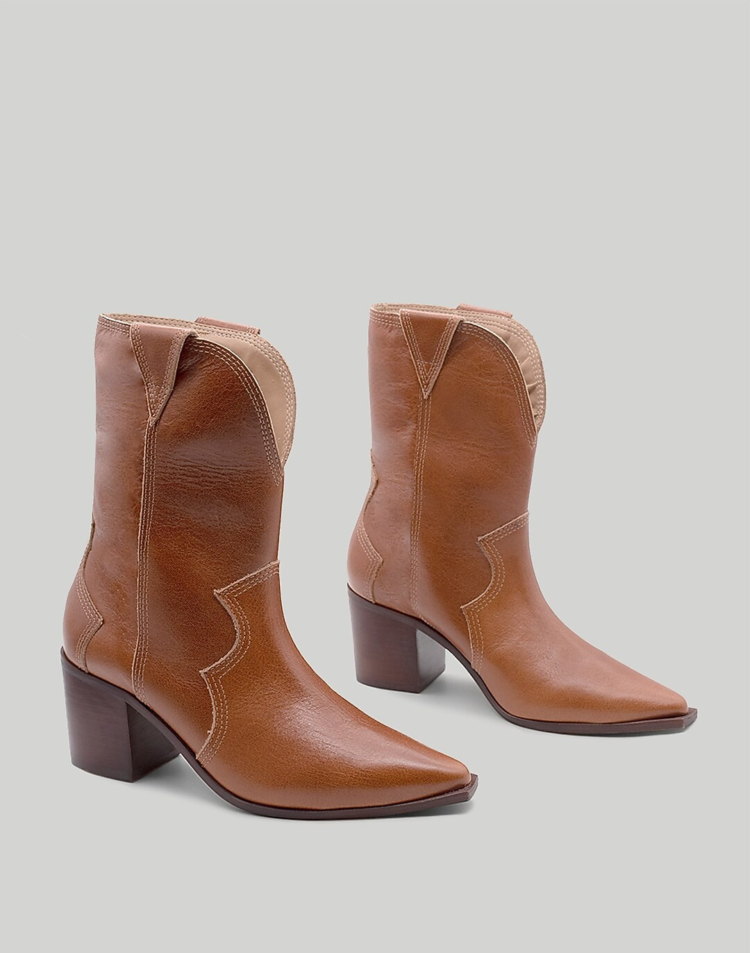KAANAS Petra Distressed Cowboy Bootie | Madewell