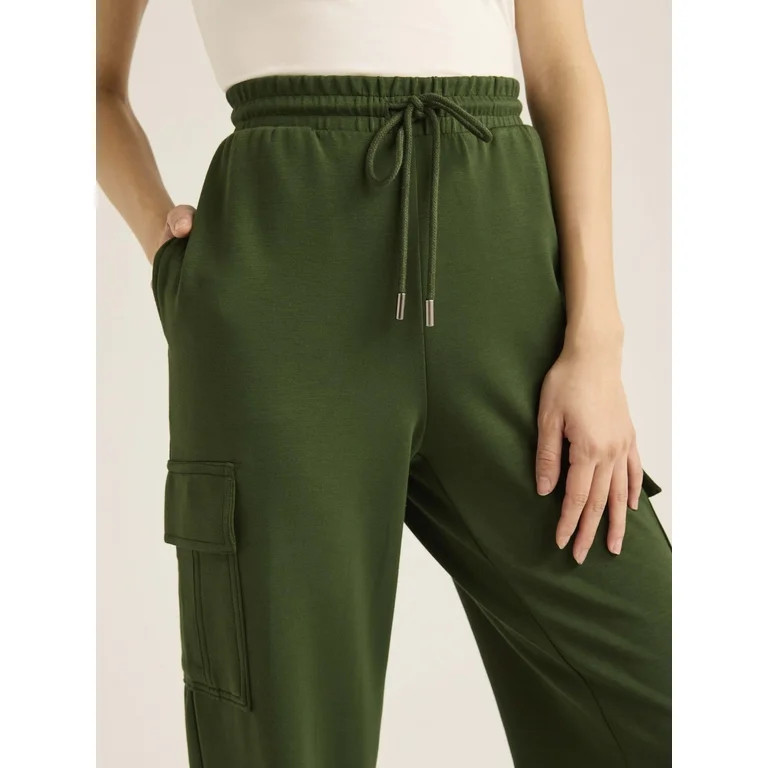 Scoop Women’s and Women's Plus Ultimate ScubaKnit Cargo Joggers, Sizes XS-4X - Walmart.com | Walmart (US)