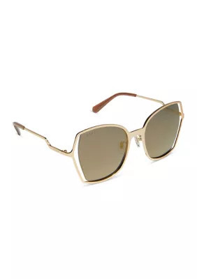 DIFF Eyewear Women's Donna III Gold Mirror Sunglasses | Belk