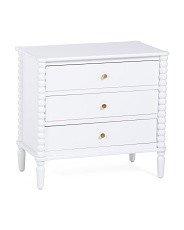 28x26 3 Drawer Oversized Spindle Side Table | TJ Maxx