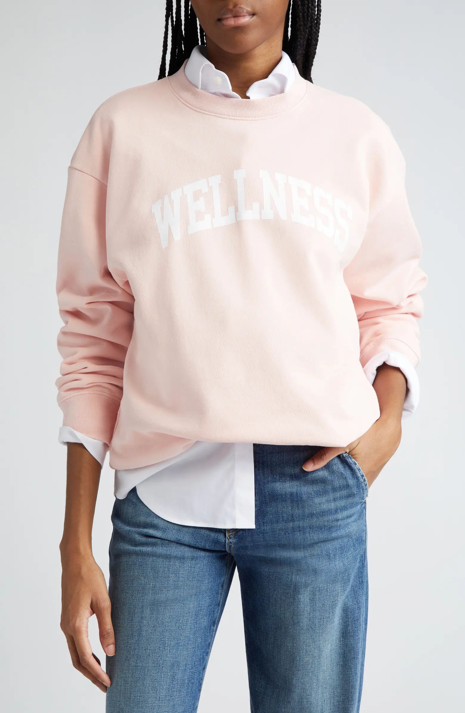 Sporty & Rich Wellness Cotton Graphic Sweatshirt | Nordstrom | Nordstrom