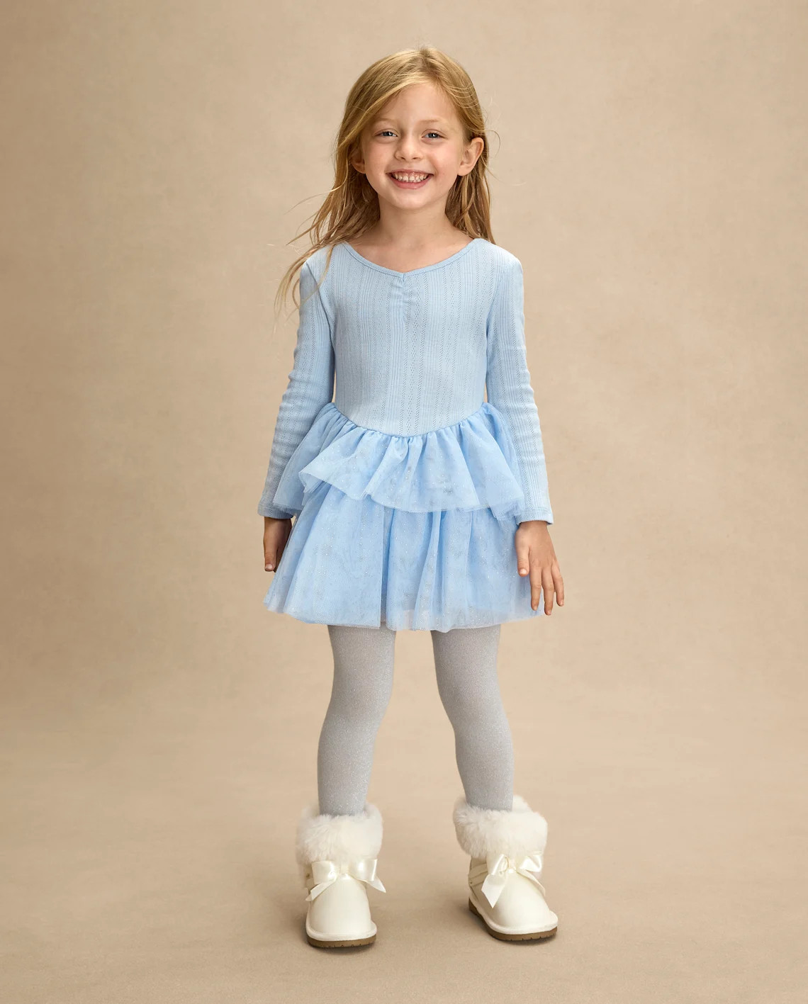 Girls Glitter Tiered Tutu Dress - On Pointe - blue | The Children's Place