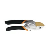 Fiskars 8" Power-Lever Titanium Anvil Pruner, Black and Orange | Walmart (US)