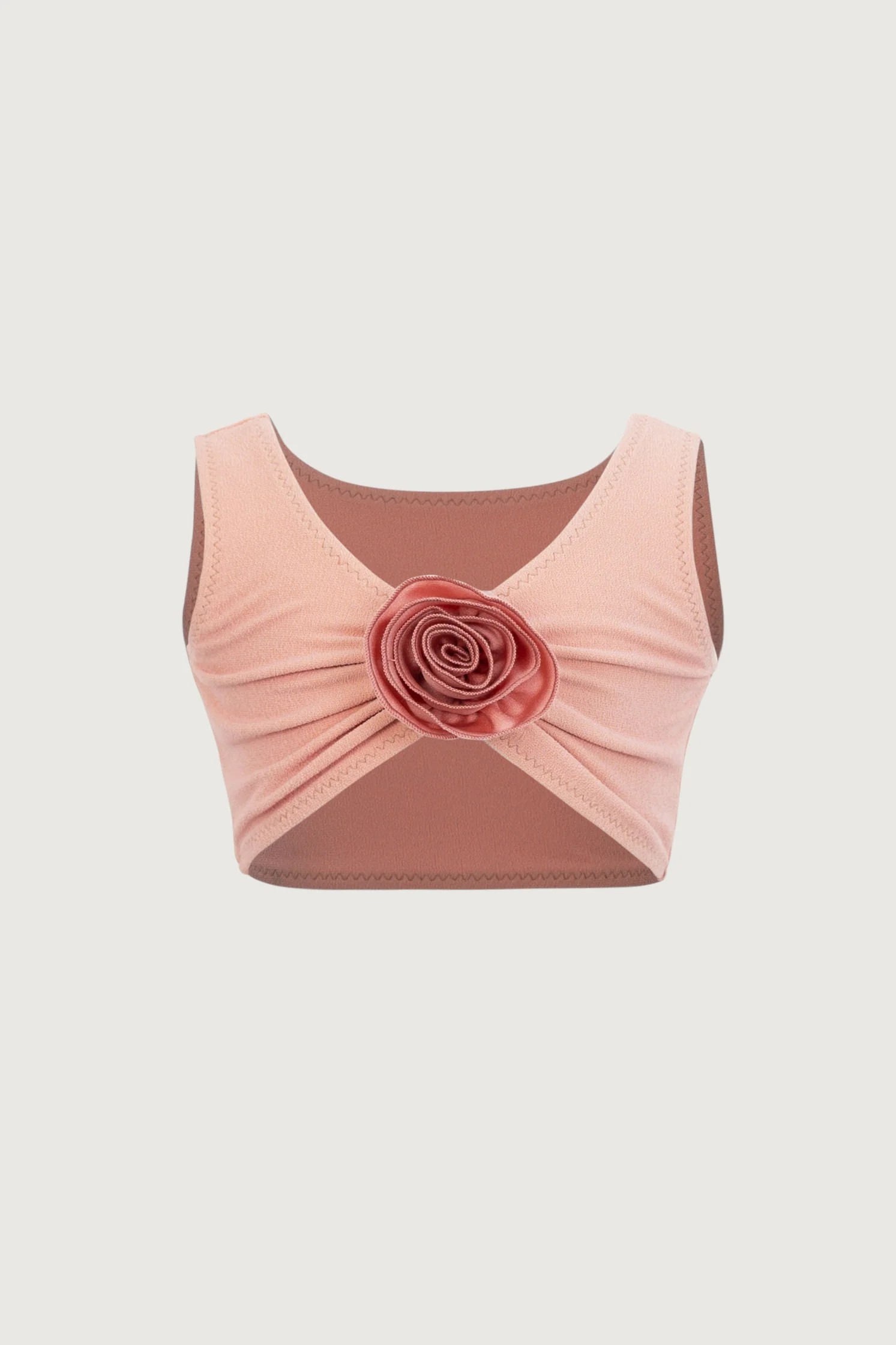 rose tank top (faux suede blush/blush) | SAME