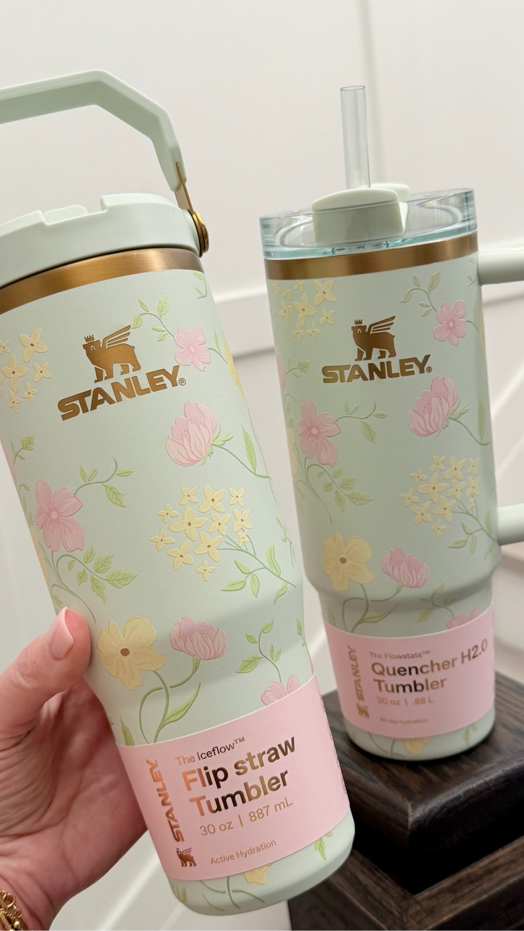 😍 OMG! Gorgeous new @stanley1913 Easter collection drops at Noon EST today! (#Stanley1913Partner) The print is so pretty + I love the gold detail! I’m putting the IceFlow in my daughter’s Easter Basket! 

#LTKmomlife #LTKHome #LTKSeasonal