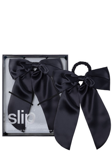Pure Silk Hair Bow - Black | Harvey Nichols