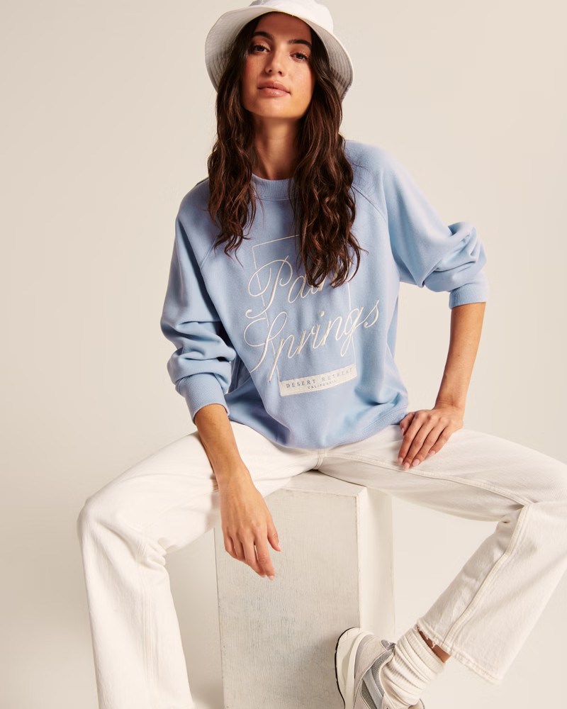 Boyfriend Crew California Graphic Sweatshirt | Abercrombie & Fitch (US)