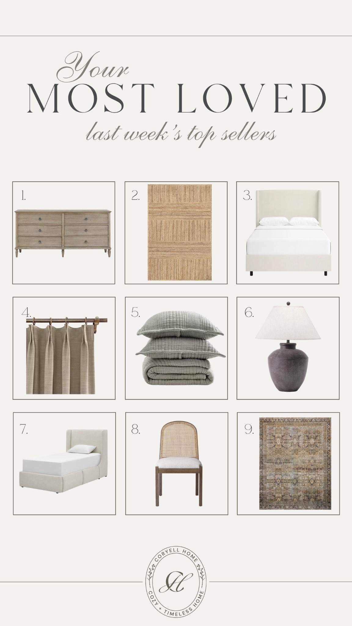 Your most loved! 🙌🏻 These are the top 9 sellers from last week and I can’t blame you! 🤍

#LTKHome