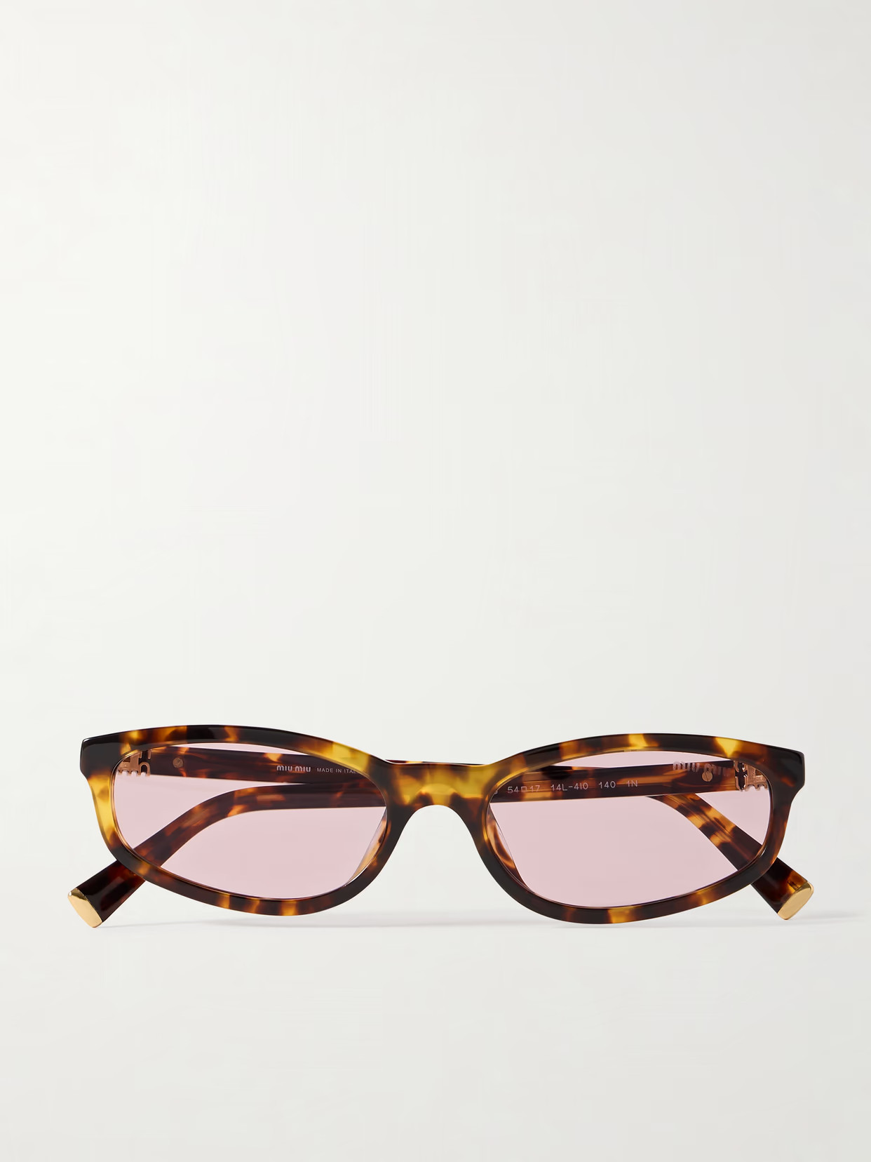 Miu Miu Eyewear - Oval-frame Tortoiseshell Acetate Sunglasses - One size | NET-A-PORTER (US)