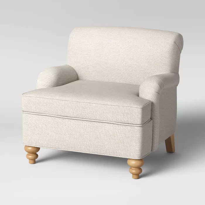 Lillington Rolled Arm Accent Chair Linen - Threshold™ | Target